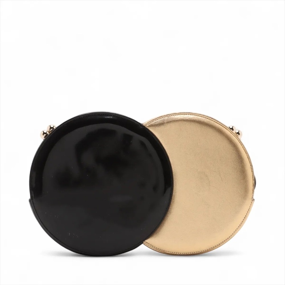 Chanel gold and black circle clutch - Picture 4 of 9